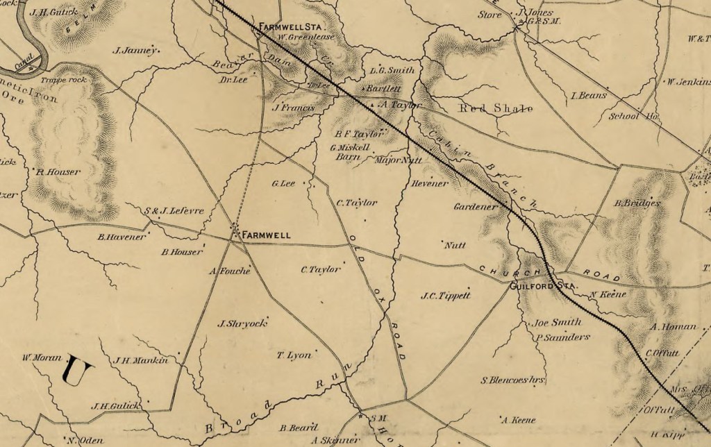 Map of N. Eastern Virginia and Vacinity of Washington, 1862 Library of Congress